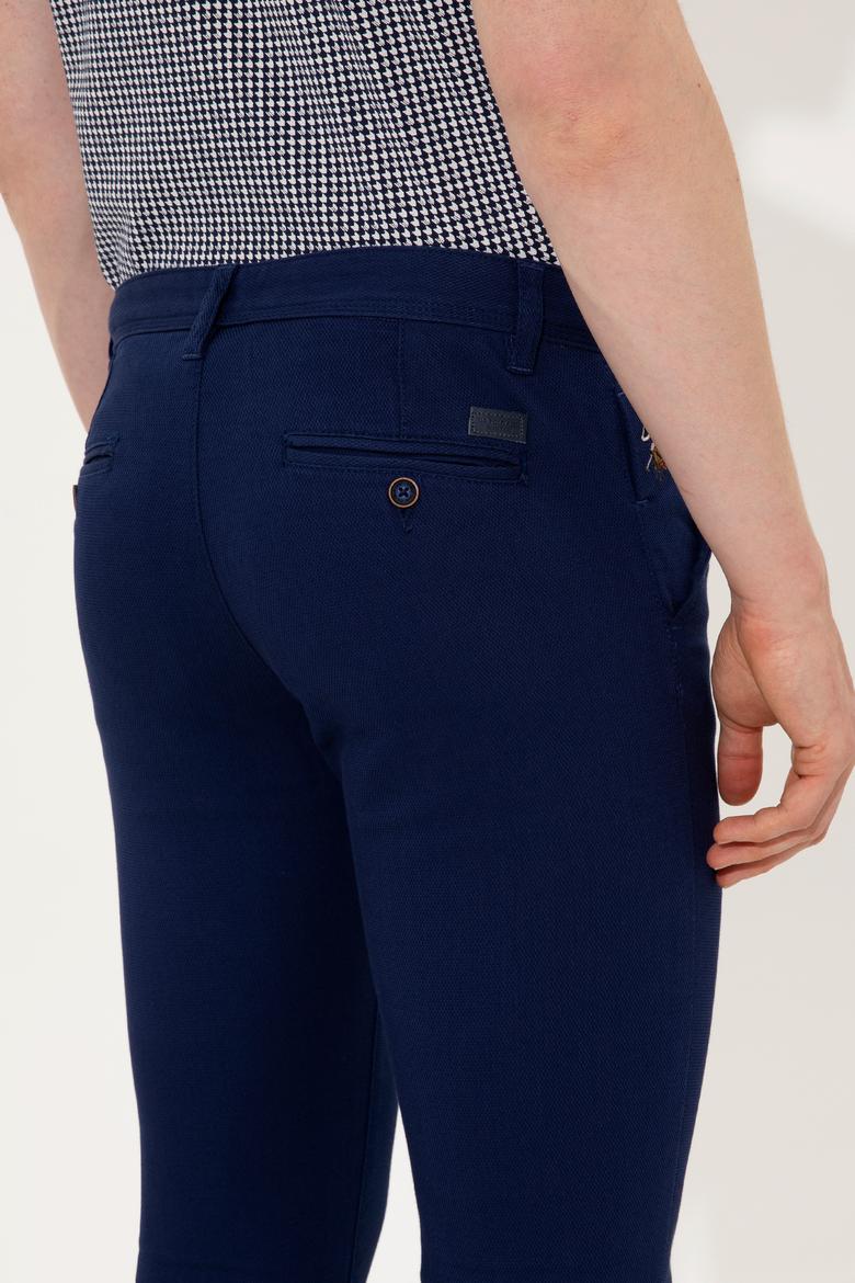 Erkek Lacivert Kanvas Pantolon - 50246099017