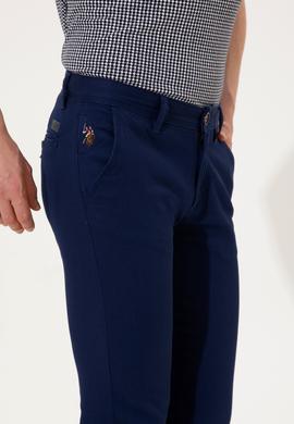 Erkek Lacivert Kanvas Pantolon - 50246099017