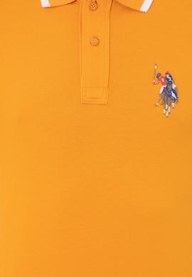 Erkek Koyu Sarı Polo Yaka T-Shirt Basic - 50249140077