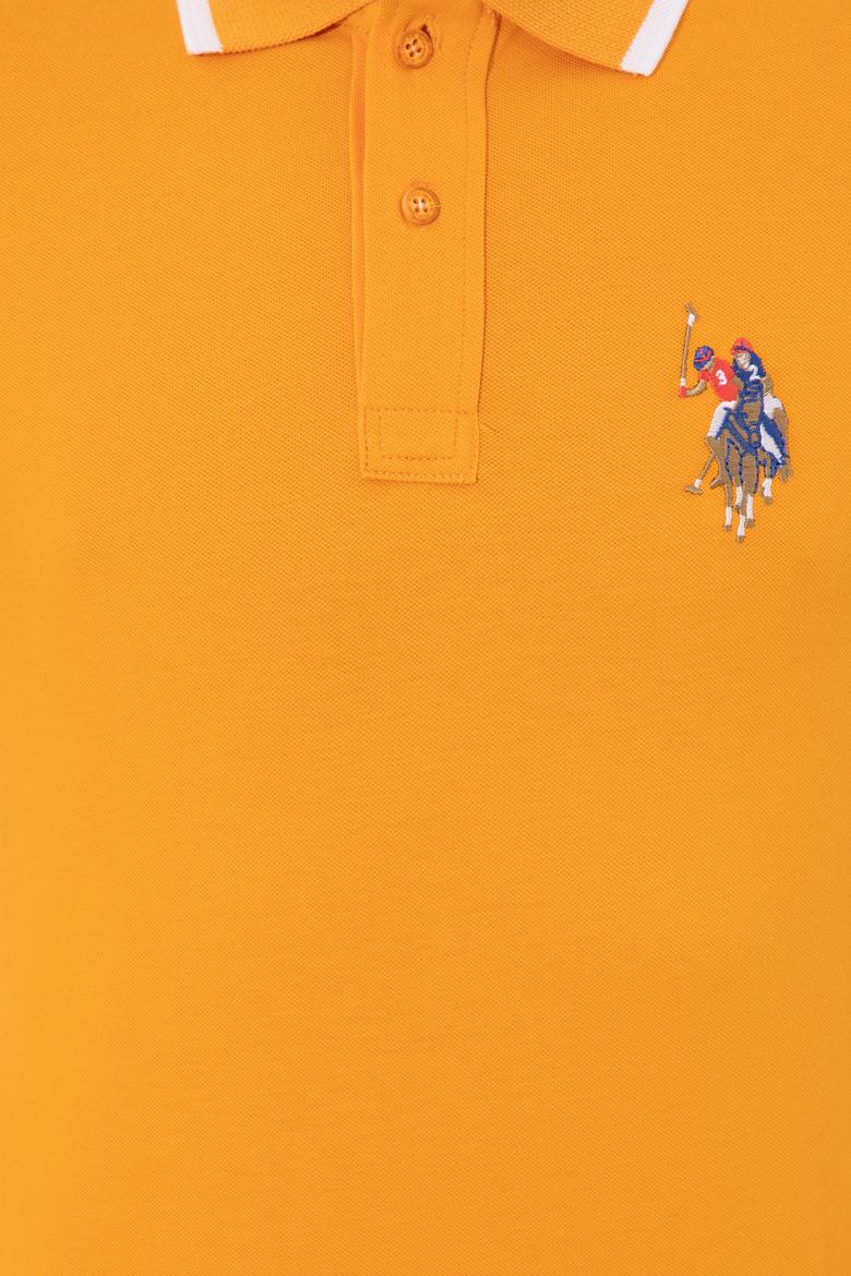 Erkek Koyu Sarı Polo Yaka T-Shirt Basic - 50249140077