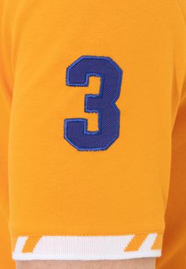 Erkek Koyu Sarı Polo Yaka T-Shirt Basic - 50249140077