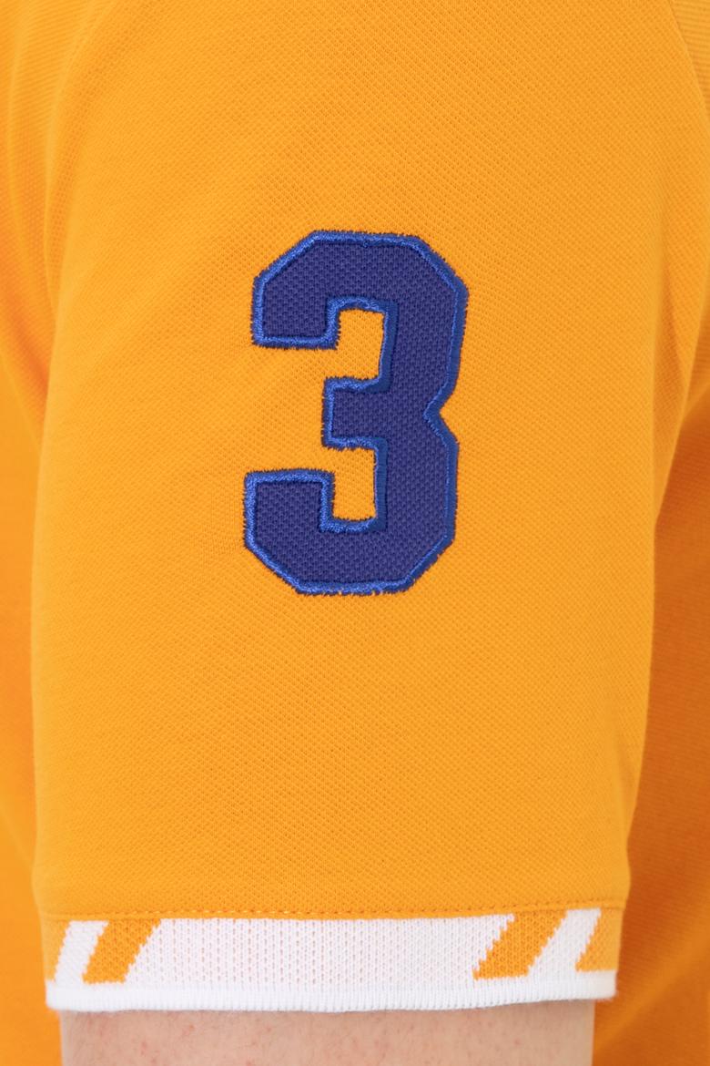 Erkek Koyu Sarı Polo Yaka T-Shirt Basic - 50249140077