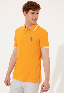 Erkek Koyu Sarı Polo Yaka T-Shirt Basic - 50249140077