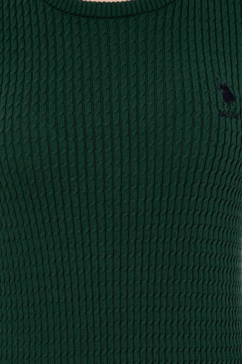 Kadın Yeşil Basic Kazak - 50255658056