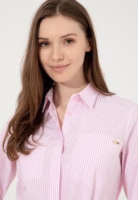 Kadın Pembe Dokuma Elbise - 50254693004