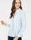 Kadın Açık Mavi Viskon Gömlek Uzunkol