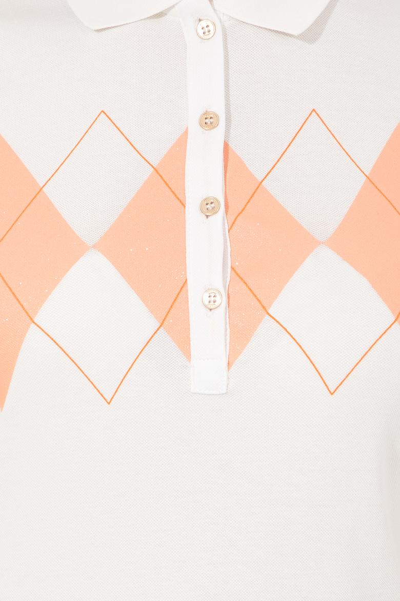 Kadın Beyaz Polo Yaka Tişört - 50252261005