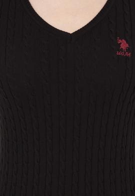 Kadın Siyah Basic Kazak - 50251914054