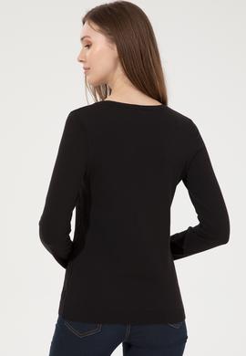 Kadın Siyah Basic Kazak - 50251914054