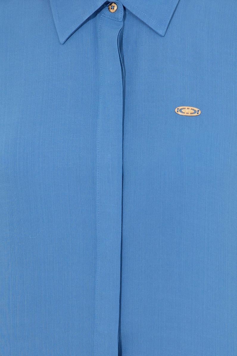 Kadın Mavi Dokuma Elbise