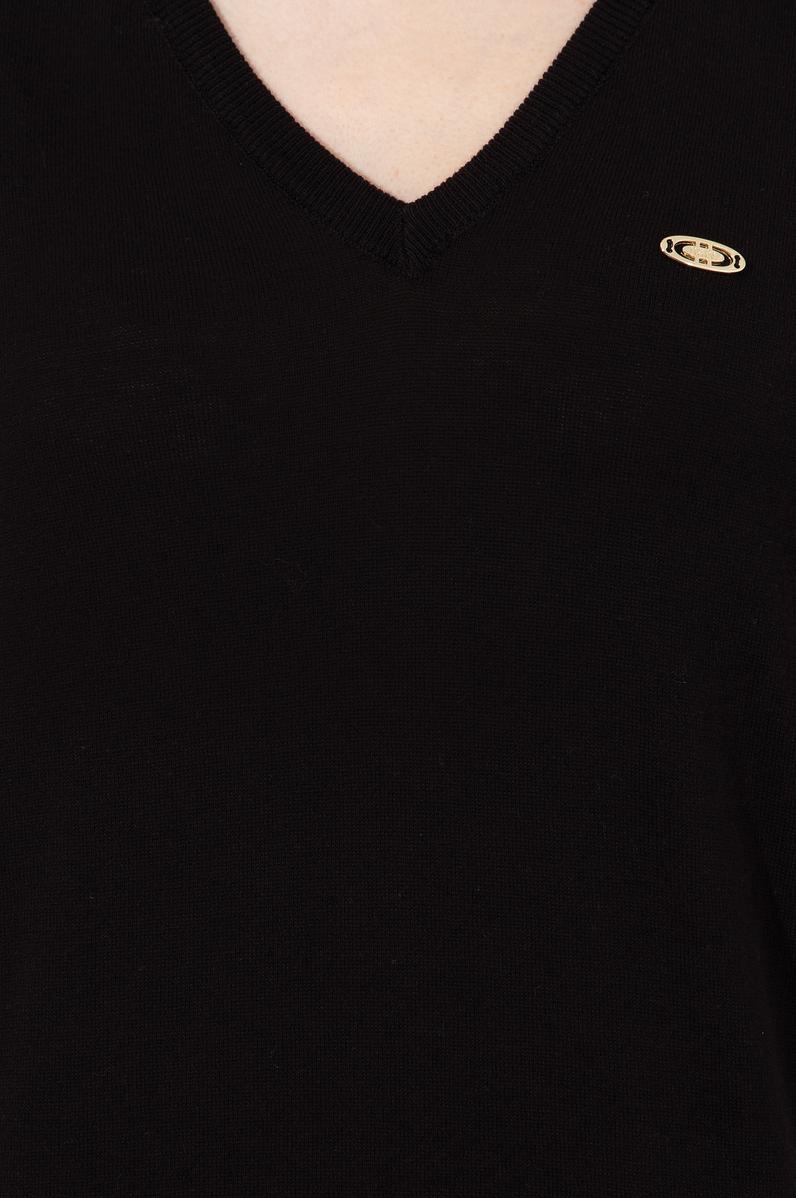 Kadın Siyah Basic Kazak