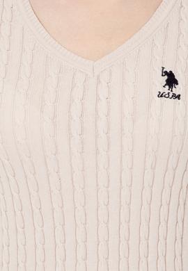 Kadın Krem Basic Kazak - 50251914066