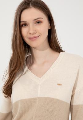 Kadın Taş Melanj Kazak - 50252208038