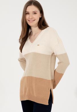 Kadın Taş Melanj Kazak - 50252208038