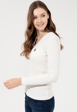 Kadın Ekru Basic Kazak - 50255662085