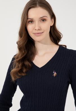 Kadın Lacivert Basic Kazak - 50255662021