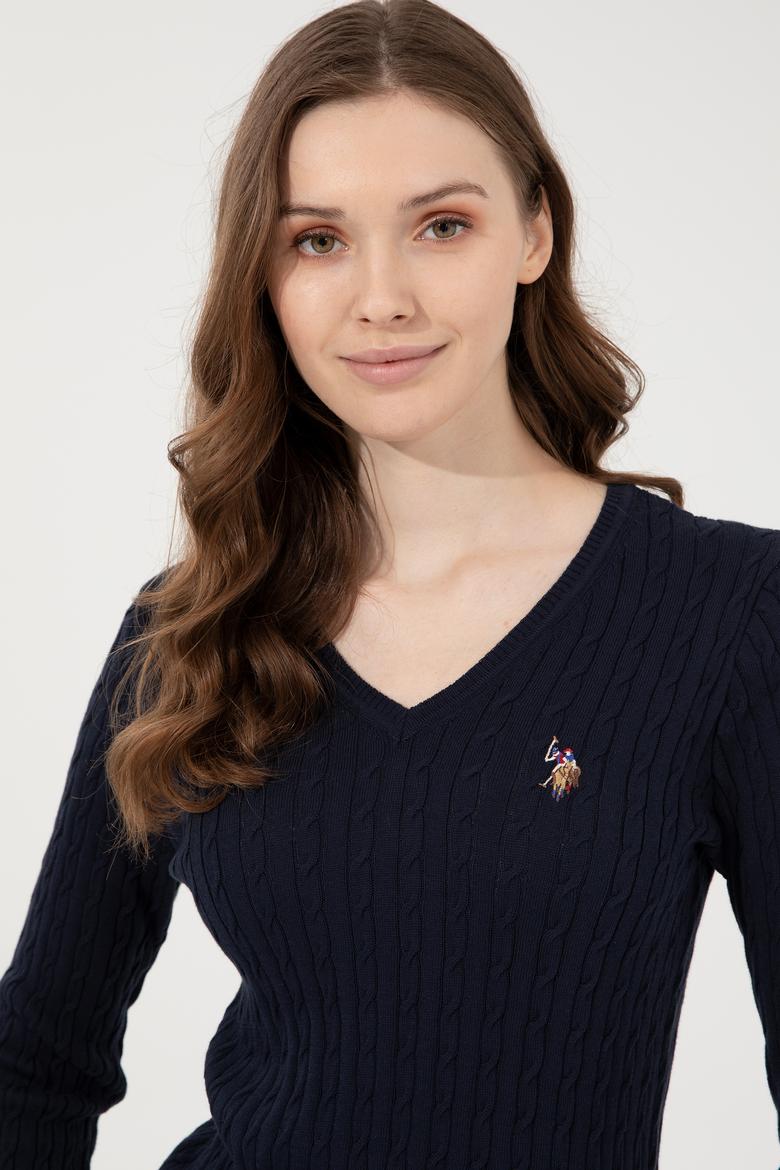 Kadın Lacivert Basic Kazak - 50255662021