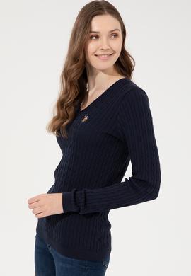 Kadın Lacivert Basic Kazak - 50255662021