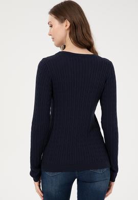 Kadın Lacivert Basic Kazak - 50255662021