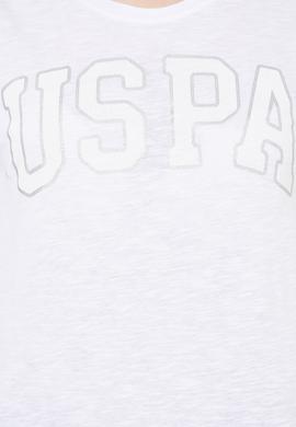 Kadın Beyaz Bisiklet Yaka Tişört - 50246220012