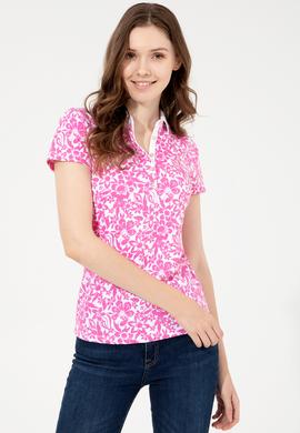 Kadın Beyaz Polo Yaka Tişört - 50248962010