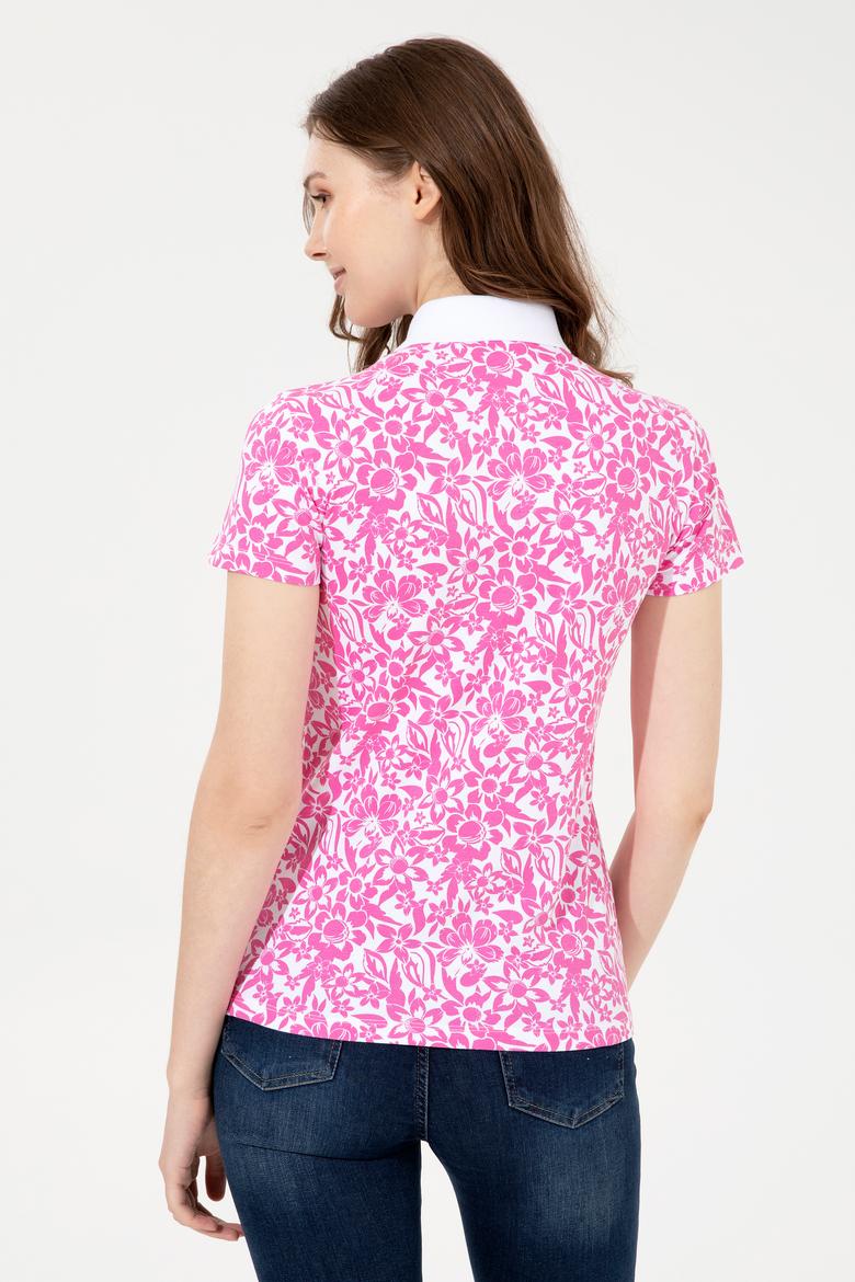 Kadın Beyaz Polo Yaka Tişört - 50248962010