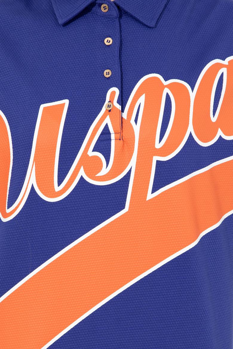 Kadın Mavi Polo Yaka Tişört - 50249029004