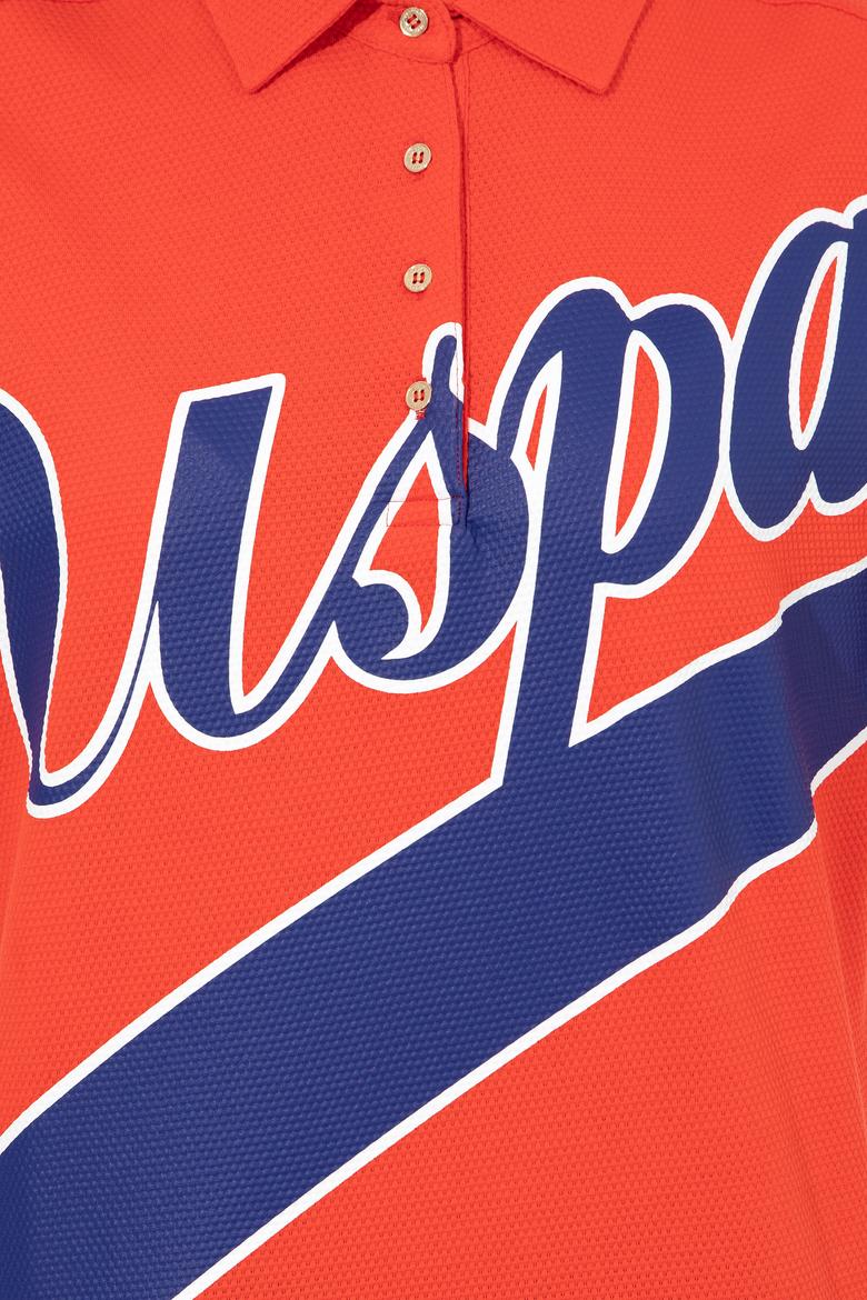 Kadın Kırmızı Polo Yaka Tişört - 50249029012