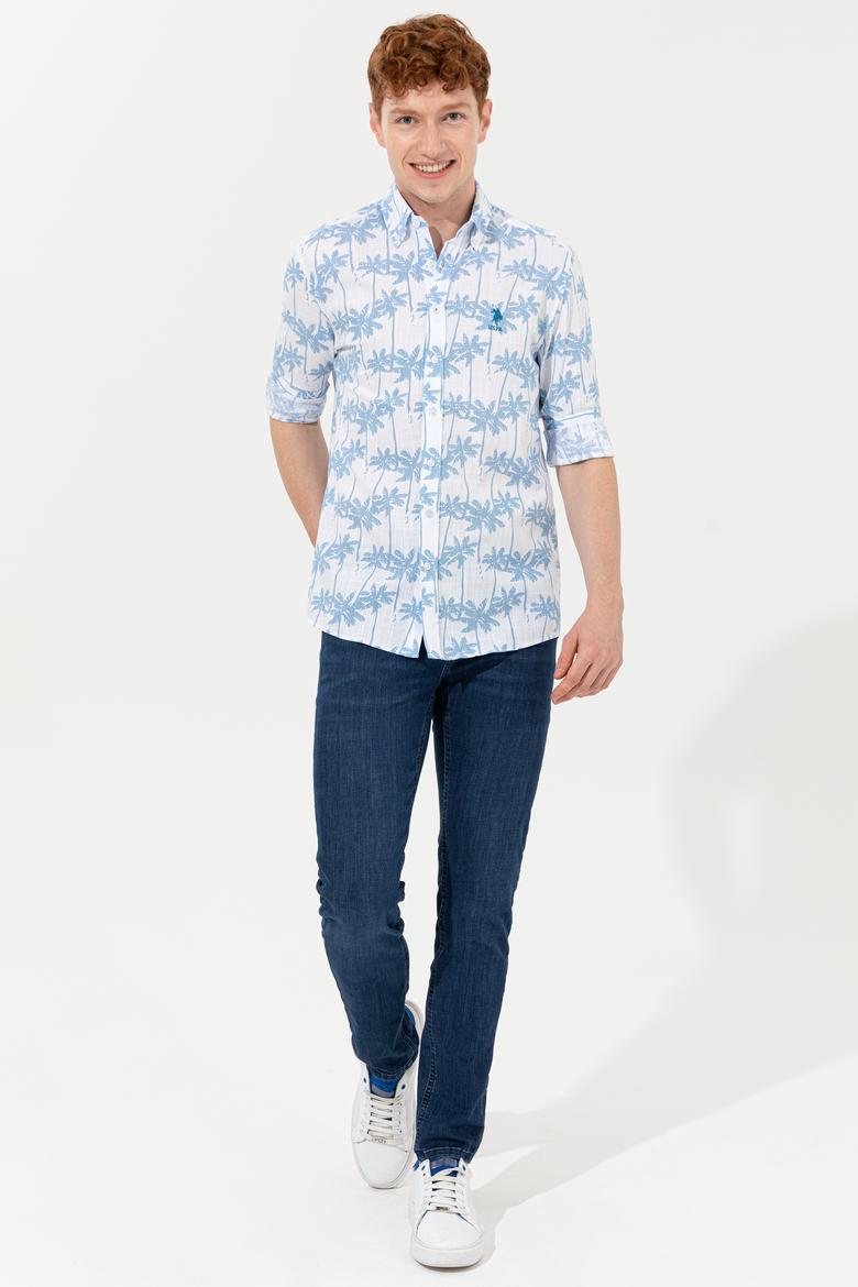 Erkek Petrol Mavisi Gömlek Uzunkol - 50249525030