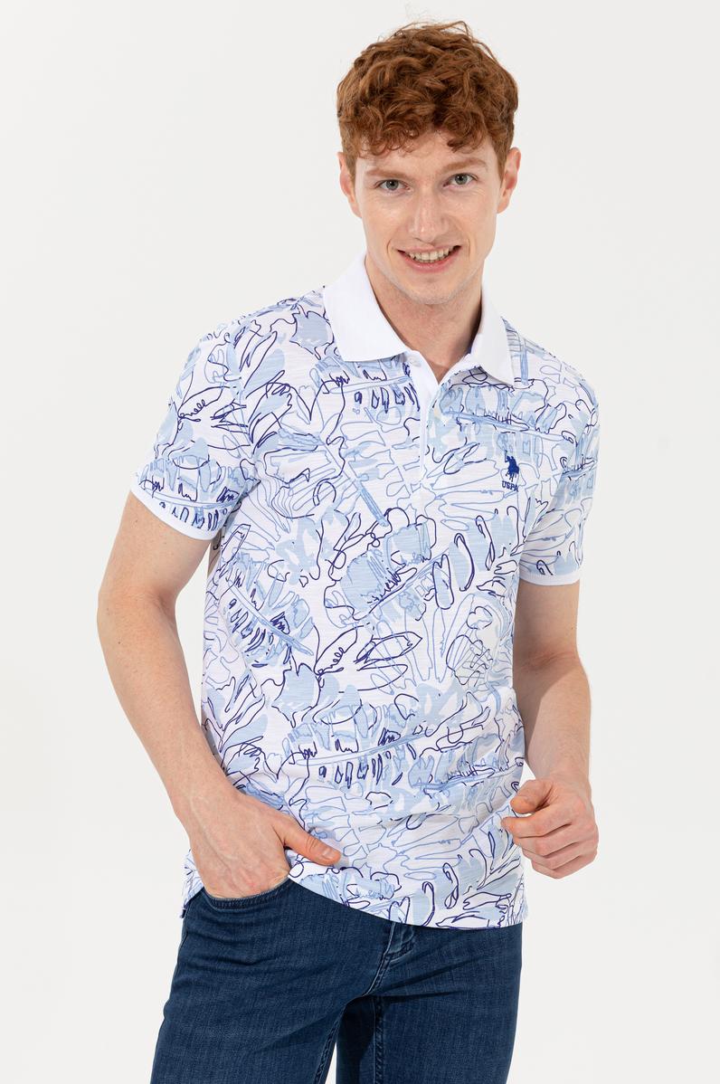 Erkek Mavi Polo Yaka Tişört