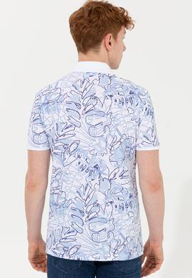 Erkek Mavi Polo Yaka Tişört - 50248520030