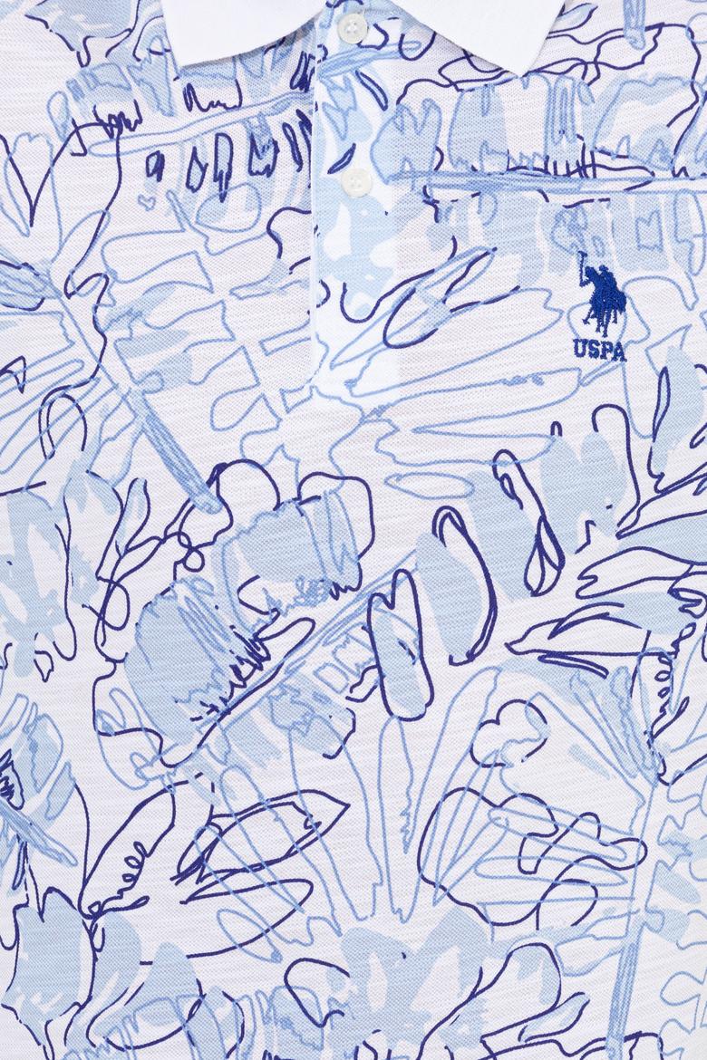 Erkek Mavi Polo Yaka Tişört - 50248520030