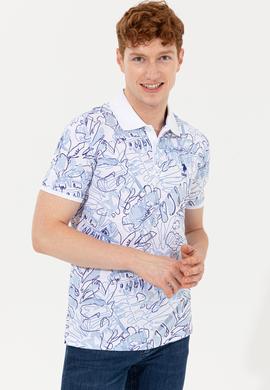 Erkek Mavi Polo Yaka Tişört - 50248520030