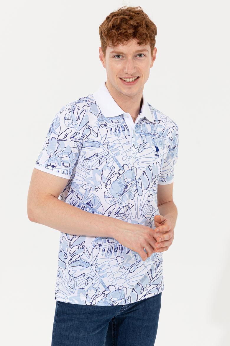 Erkek Mavi Polo Yaka Tişört - 50248520030