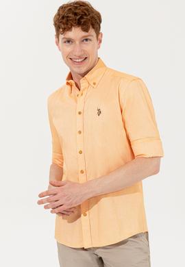 Erkek Sarı Uzun Kollu Basic Gömlek - 50249487074