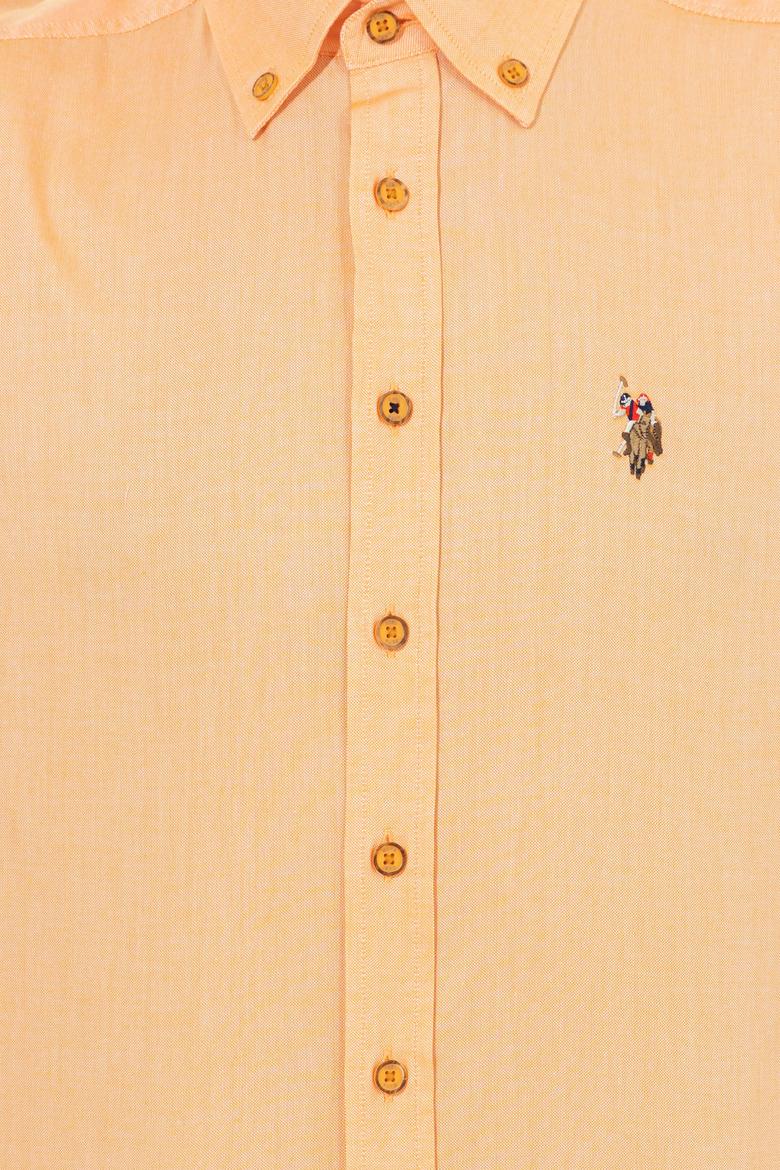 Erkek Sarı Uzun Kollu Basic Gömlek - 50249487074