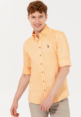 Erkek Sarı Uzun Kollu Basic Gömlek - 50249487074