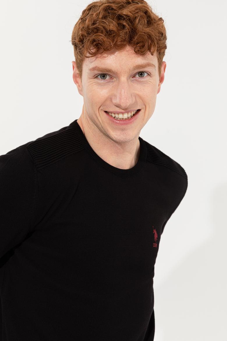 Erkek Siyah Basic Kazak - 50251885006