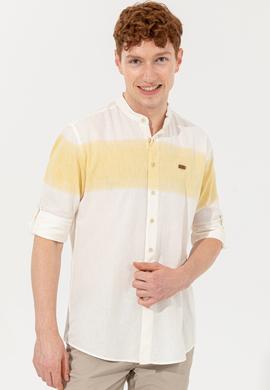 Erkek Safran Uzun Kollu Gömlek - 50246316007