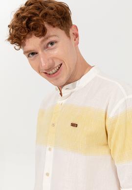 Erkek Safran Uzun Kollu Gömlek - 50246316007