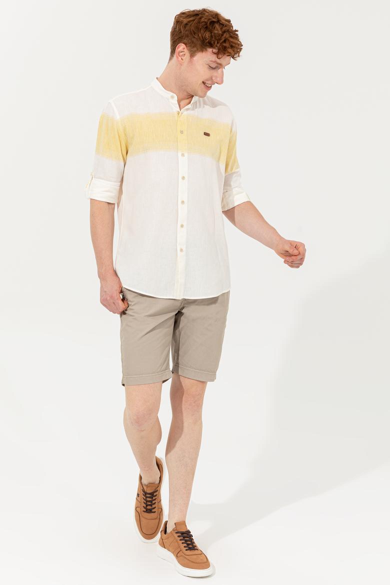 Erkek Safran Uzun Kollu Gömlek - 50246316007