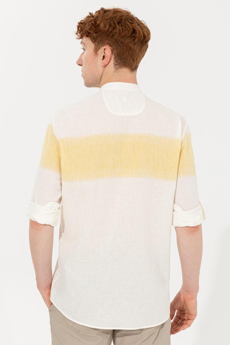 Erkek Safran Uzun Kollu Gömlek - 50246316007