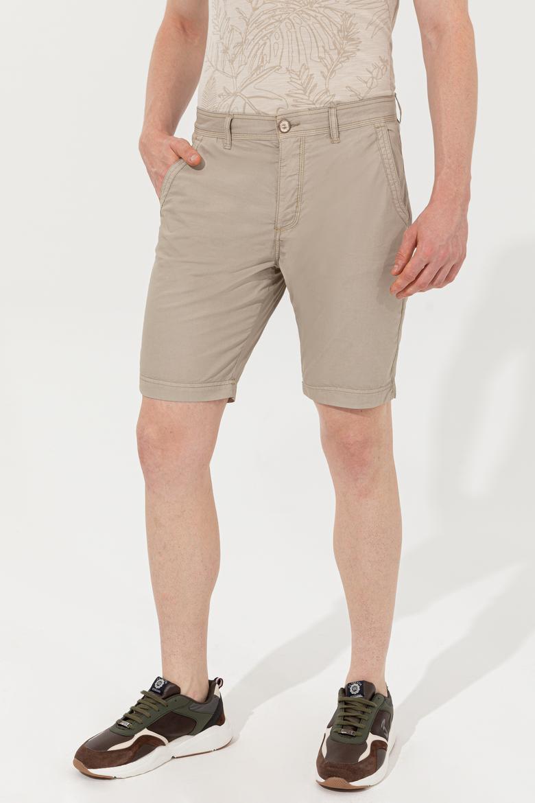 Erkek Haki Dokuma Şort - 50246101018