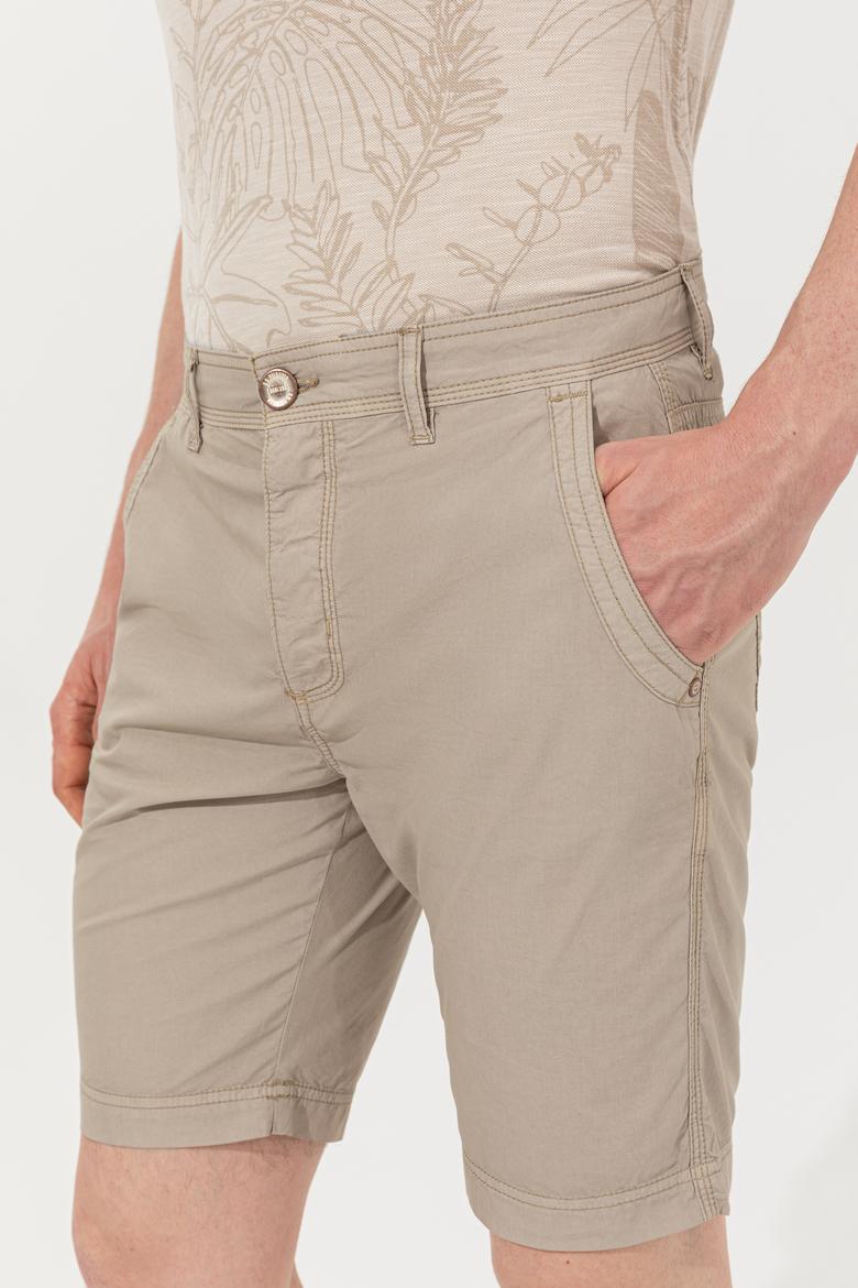 Erkek Haki Dokuma Şort - 50246101018