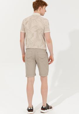 Erkek Haki Dokuma Şort - 50246101018
