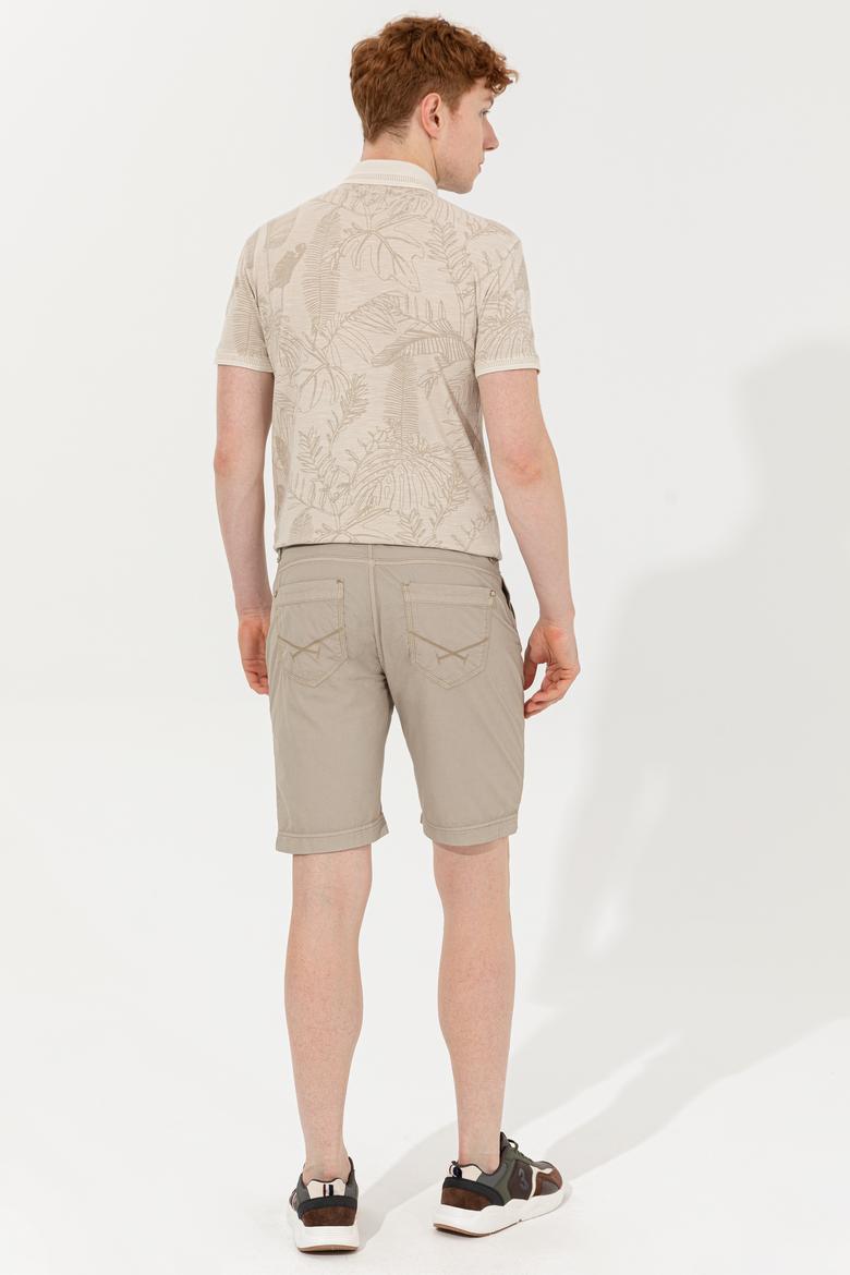 Erkek Haki Dokuma Şort - 50246101018