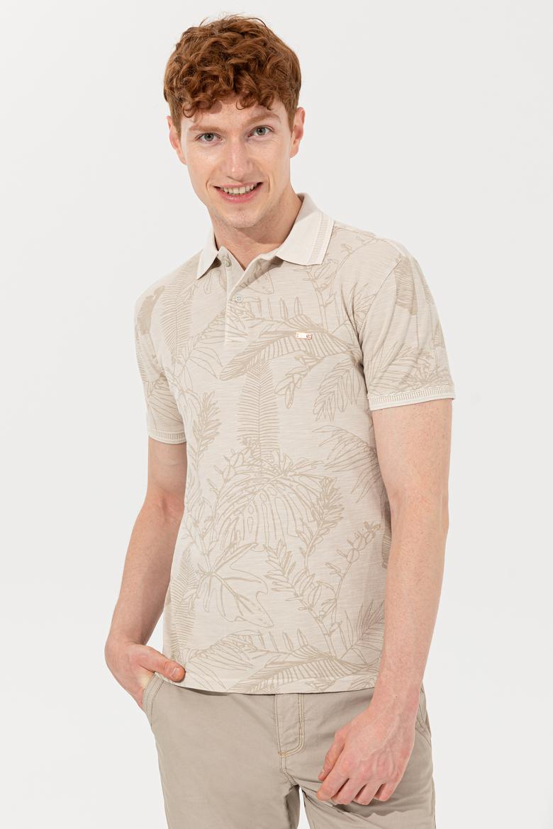 Erkek Taş Polo Yaka Tişört