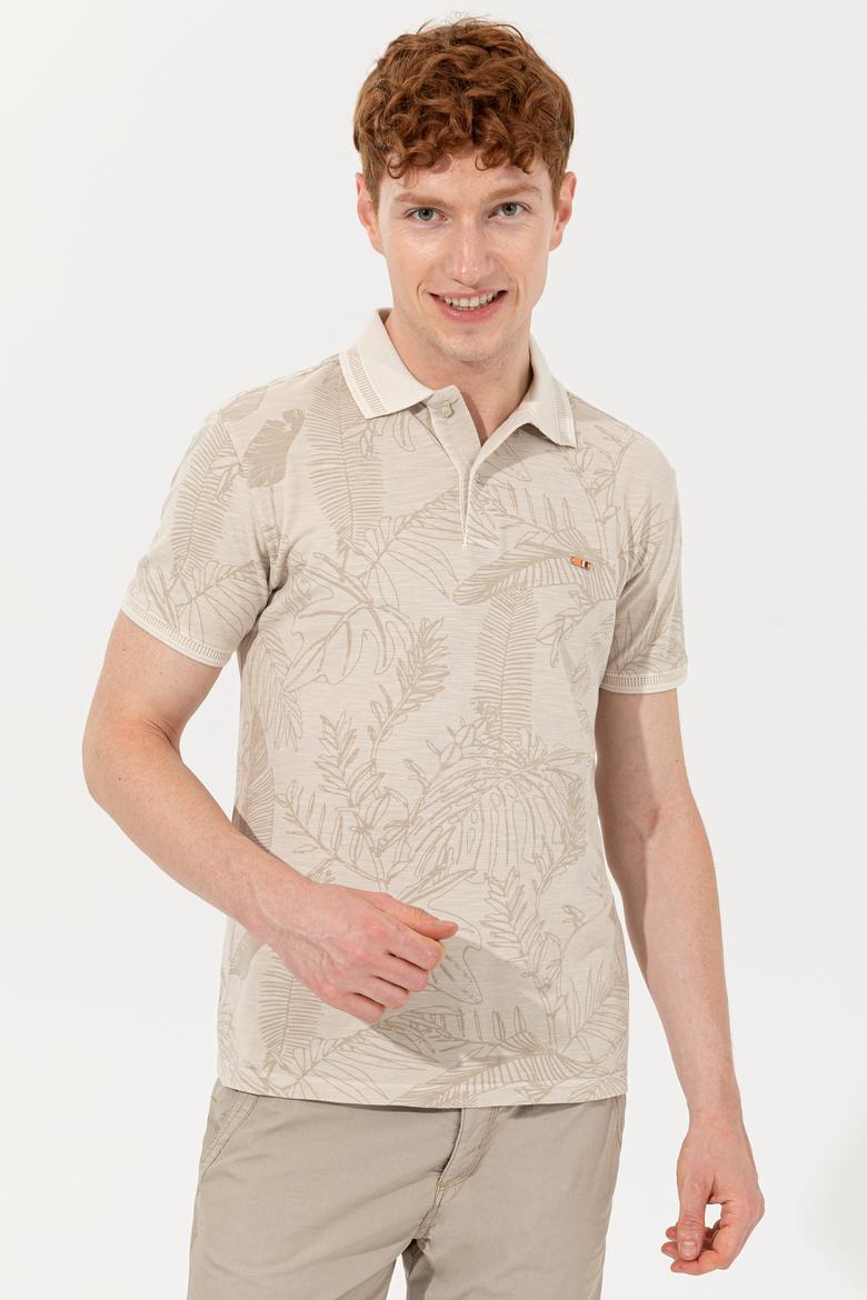 Erkek Taş Polo Yaka Tişört - 50249143017