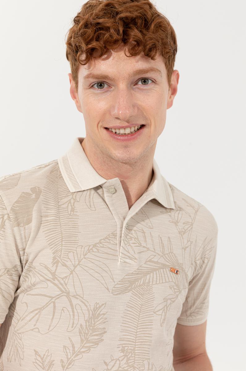 Erkek Taş Polo Yaka Tişört