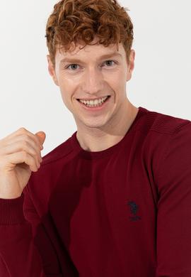 Erkek Bordo Basic Kazak - 50251885034